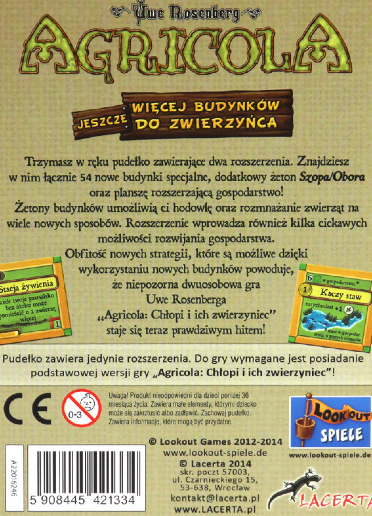 Agricola: Chłopi ich zwierzyniec (nowe budynki)