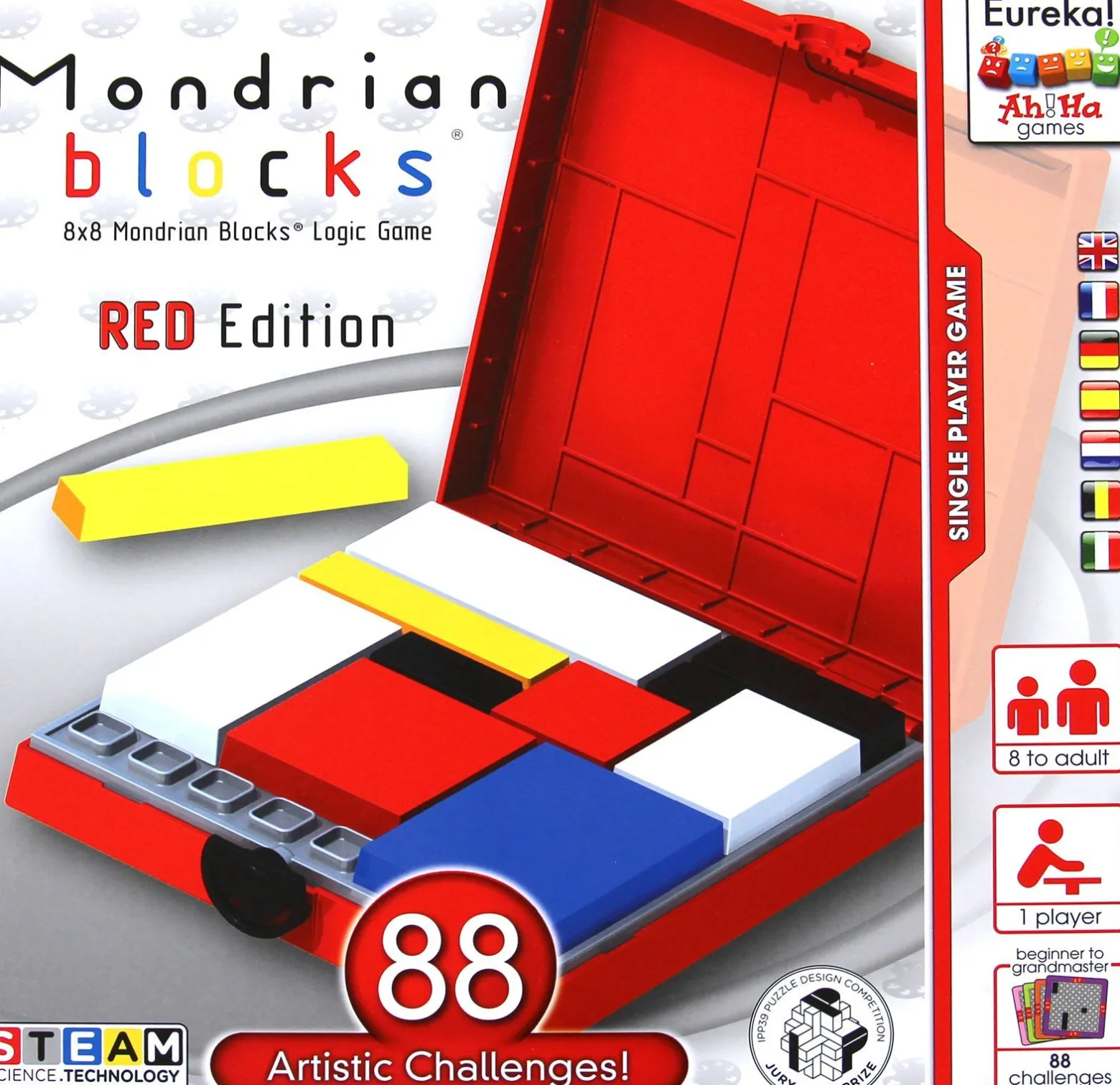 Ah!Ha - Blok Mondriana (czerwony) - gra logiczna