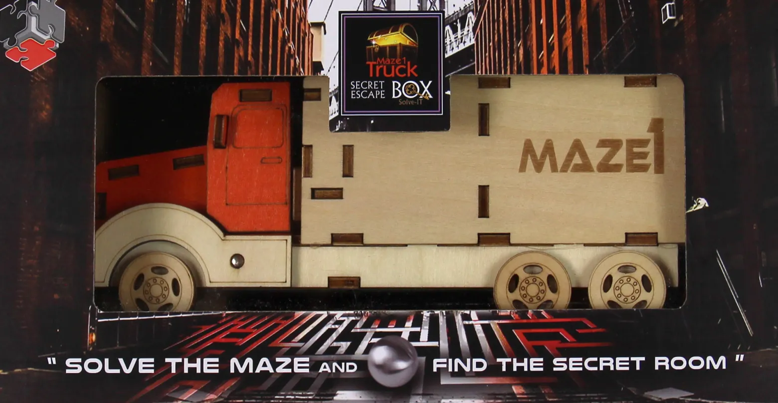 Łamigłówka ESCAPE BOX - Maze1 Truck Secret - poziom 4/4