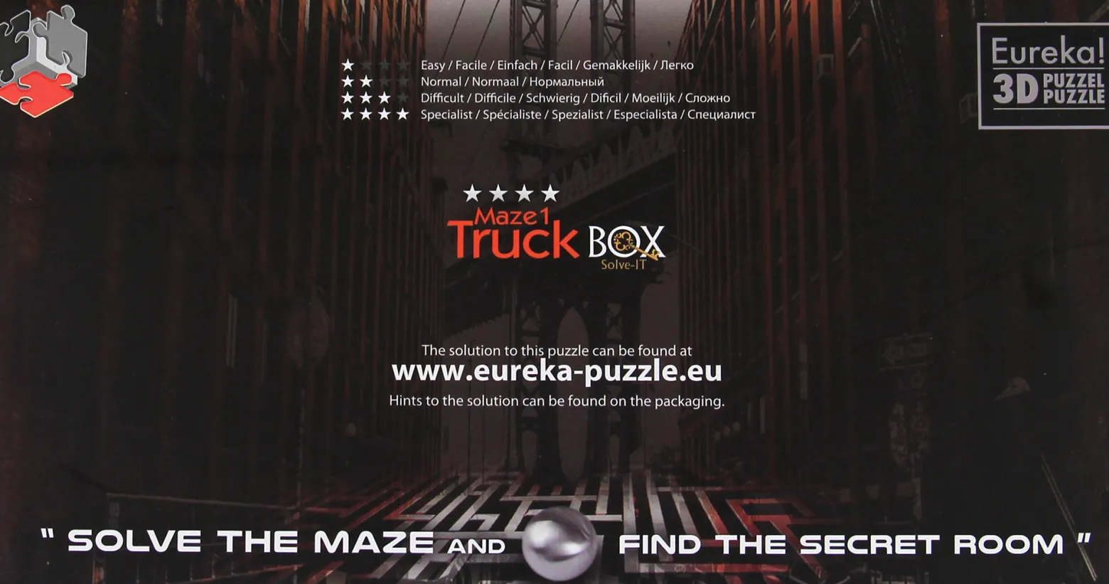 Łamigłówka ESCAPE BOX - Maze1 Truck Secret - poziom 4/4