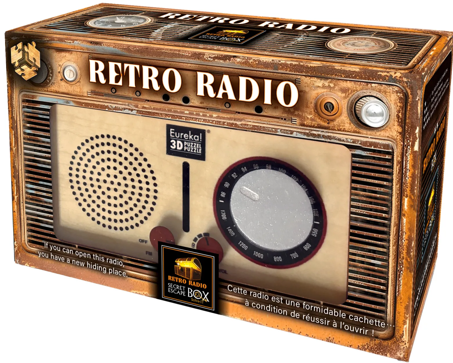 Łamigłówka ESCAPE BOX - Retro Radio Secret - poziom 2/4