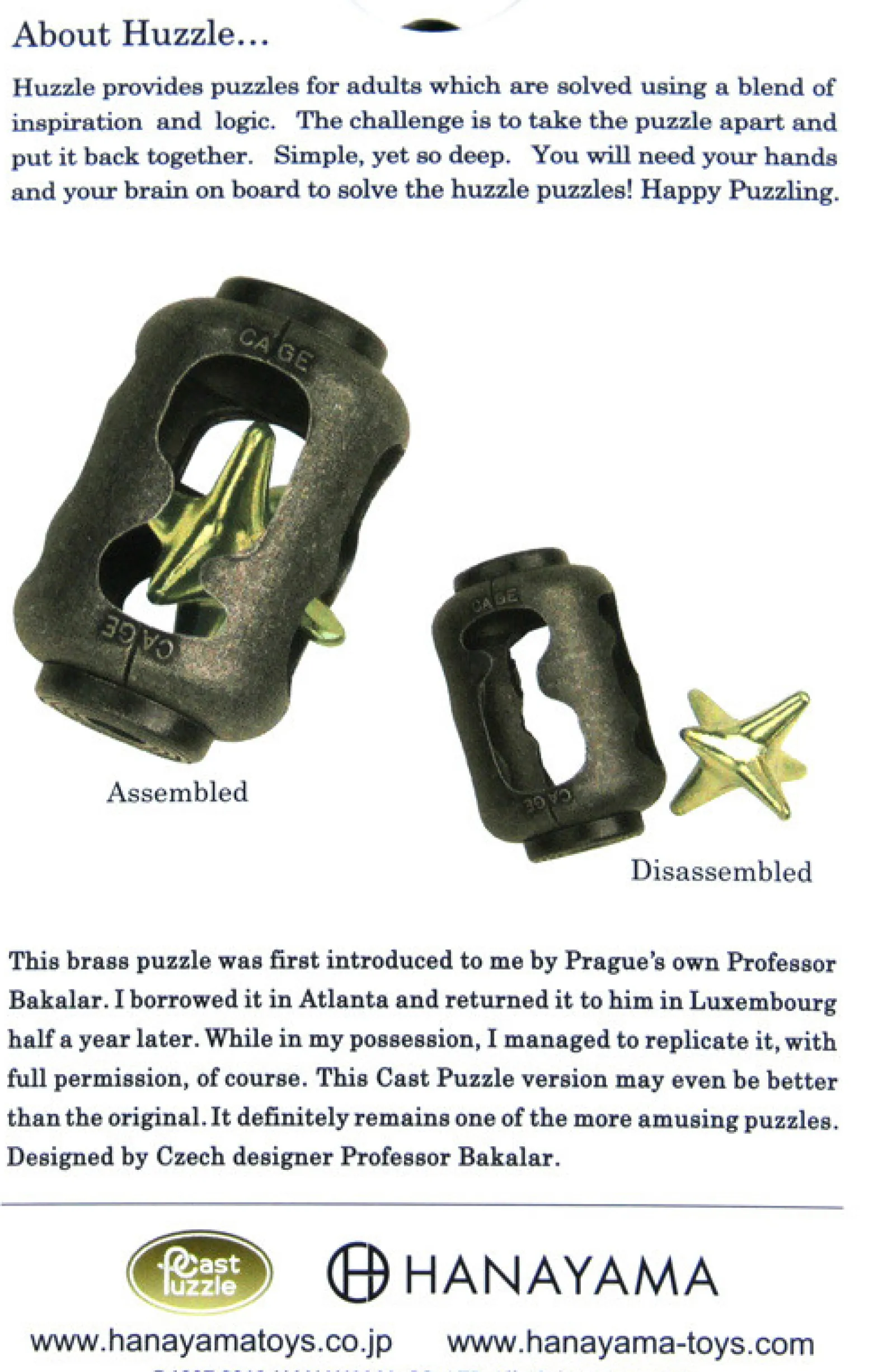 Łamigłówka Huzzle Cast Cage - poziom 3/6
