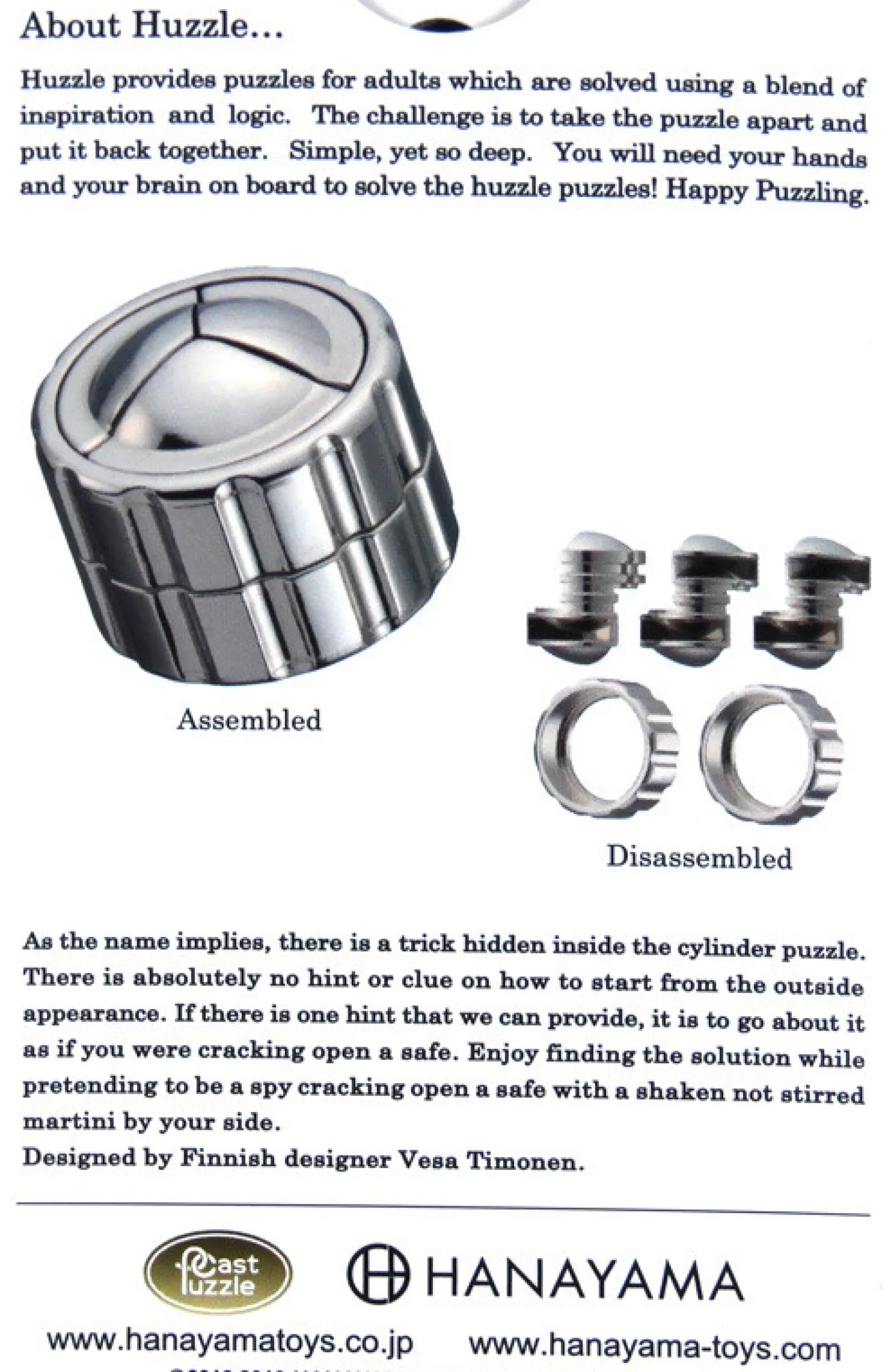 Łamigłówka Huzzle Cast Cylinder - poziom 4/6