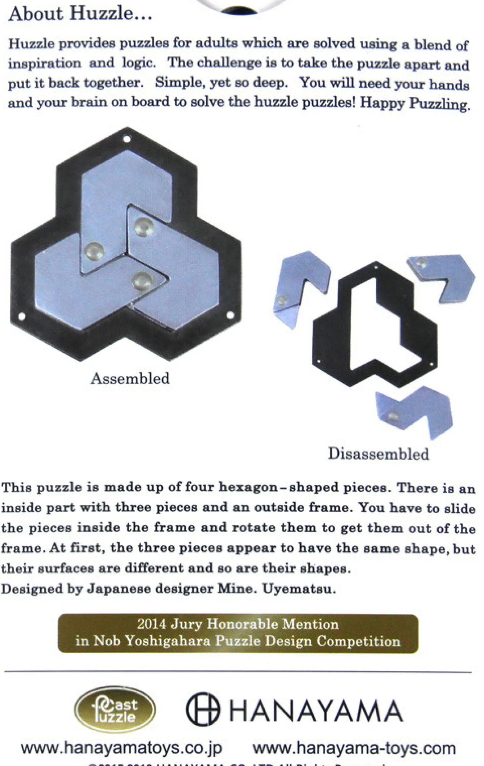 Łamigłówka Huzzle Cast Hexagon - poziom 4/6