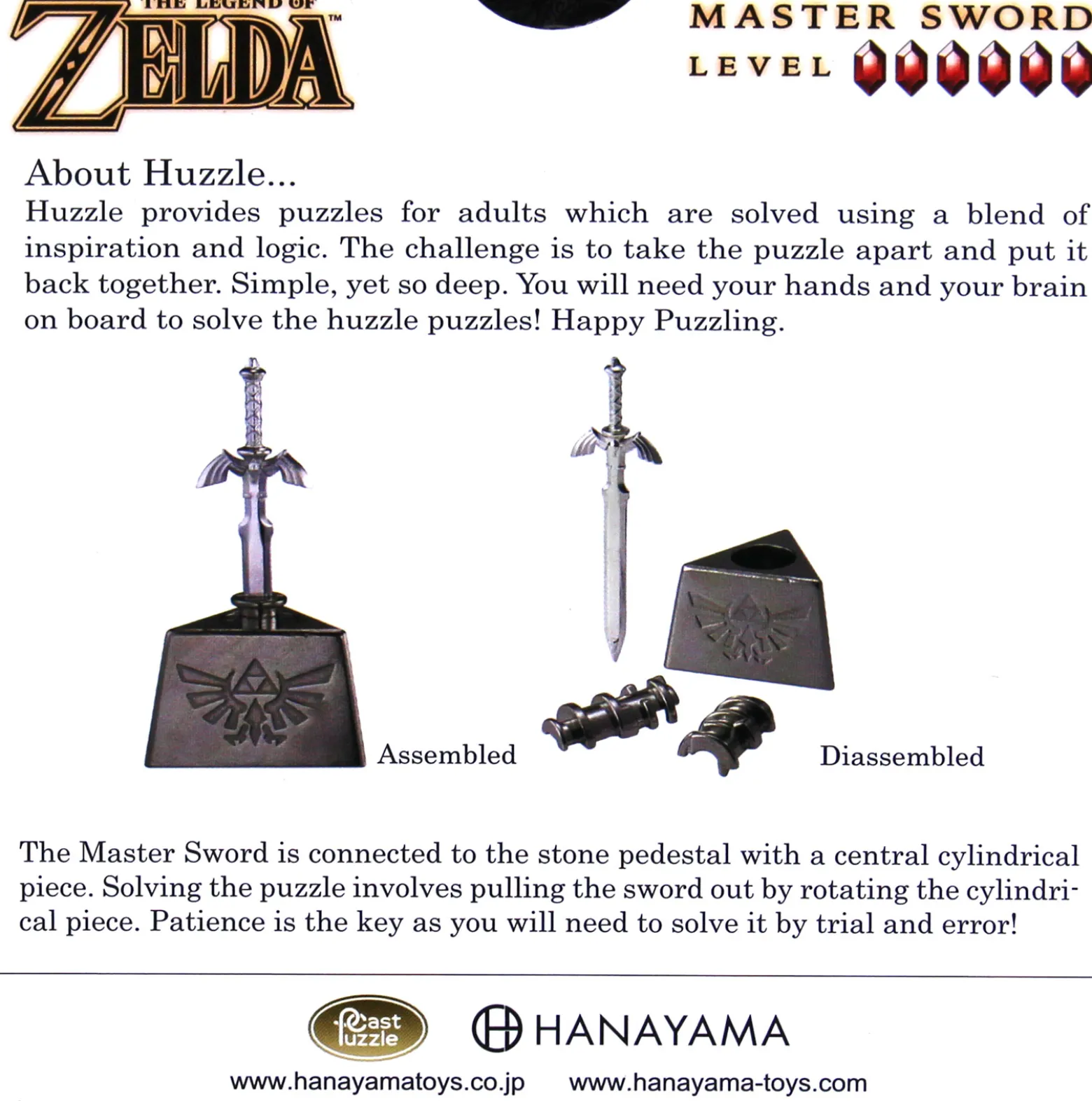 Łamigłówka Huzzle - The Legend of Zelda: Master Sword - poziom 6/6