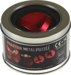 Łamigłówka metalowa w puszce - Phantom (czerwona) - poziom 2/4