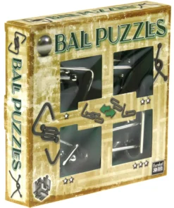 Łamigłówki metalowe 4 szt. BALL PUZZLES - ZESTAW ZIELONY