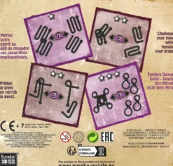 Łamigłówki metalowe 4 szt. BALL PUZZLES - ZESTAW FIOLETOWY