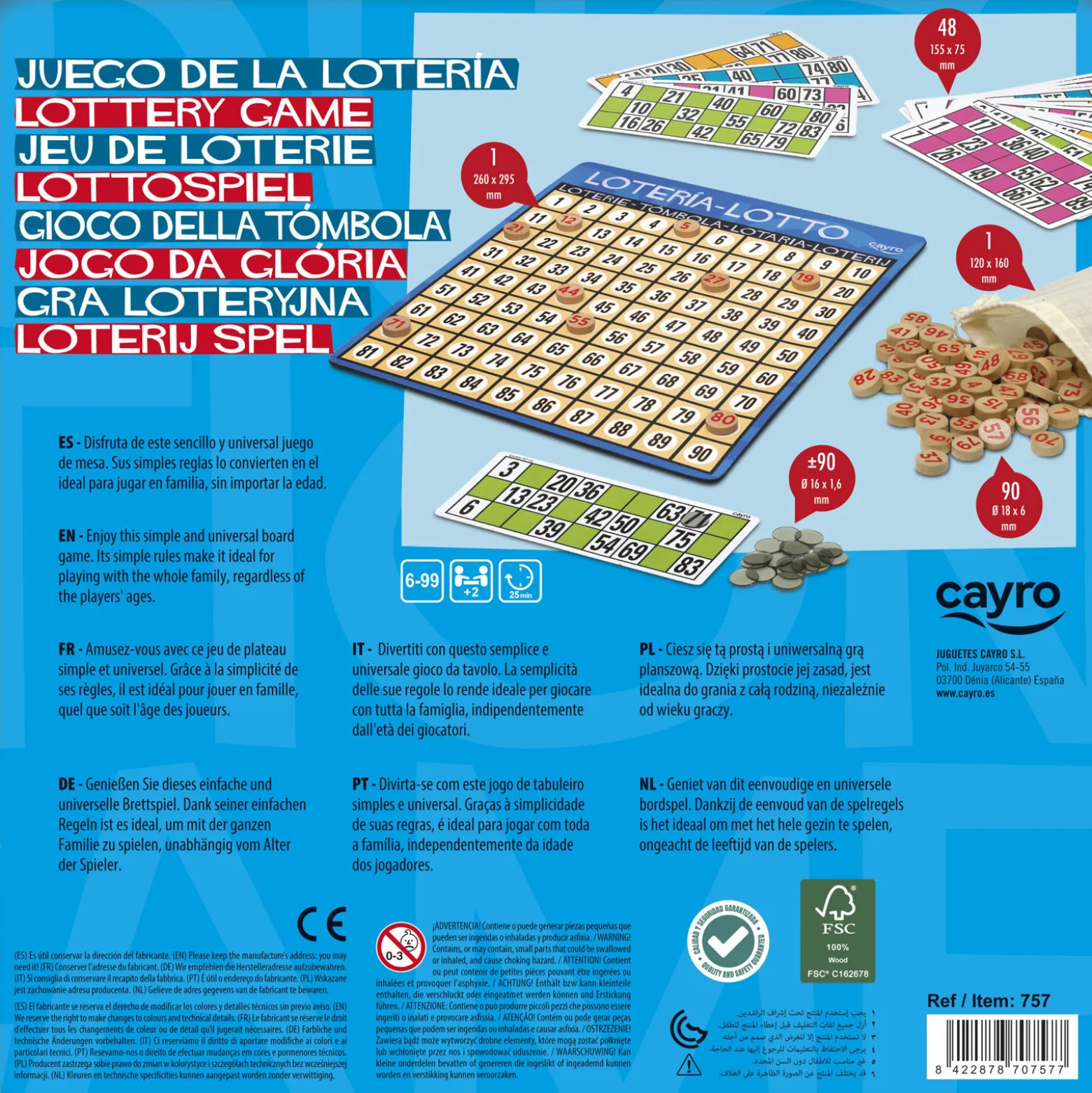 Bingo (Loteria Lotto) w metalowej puszce (757)