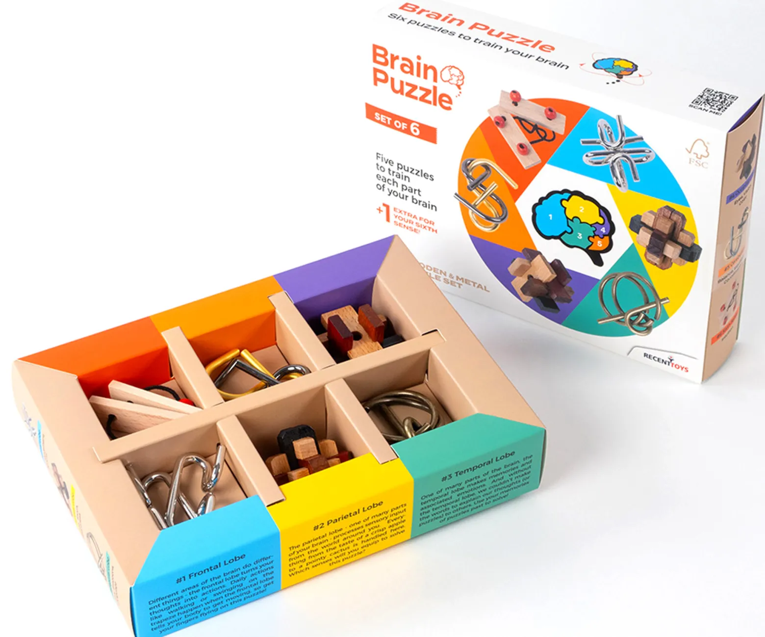 Brain Puzzle (zestaw 6 łamigłówek)