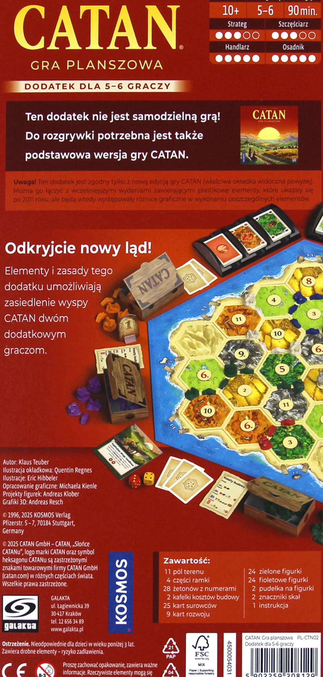 Catan: dodatek dla 5/6 graczy (edycja 2025)