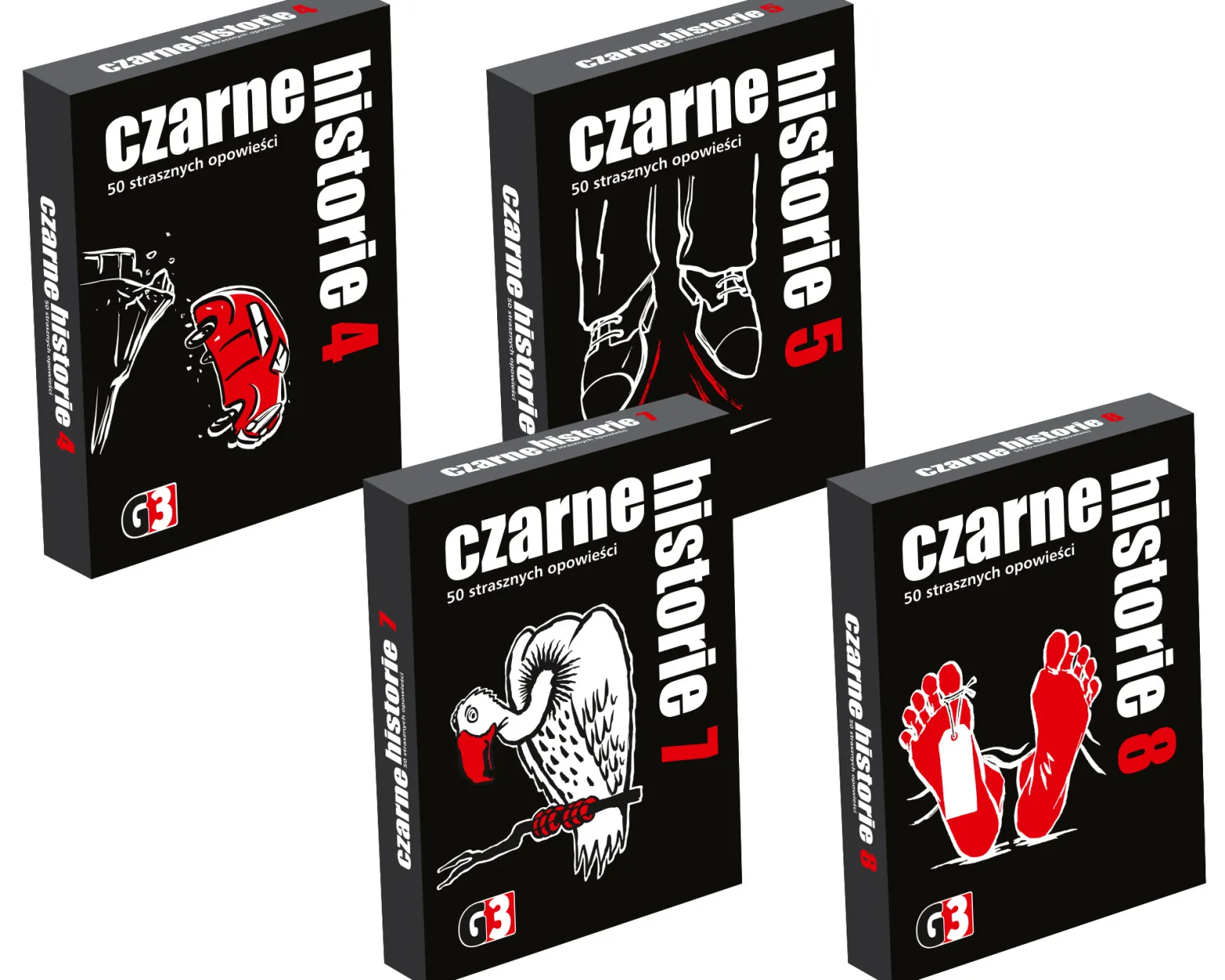 Czarne historie 4, 5, 7 i 8 (zestaw)