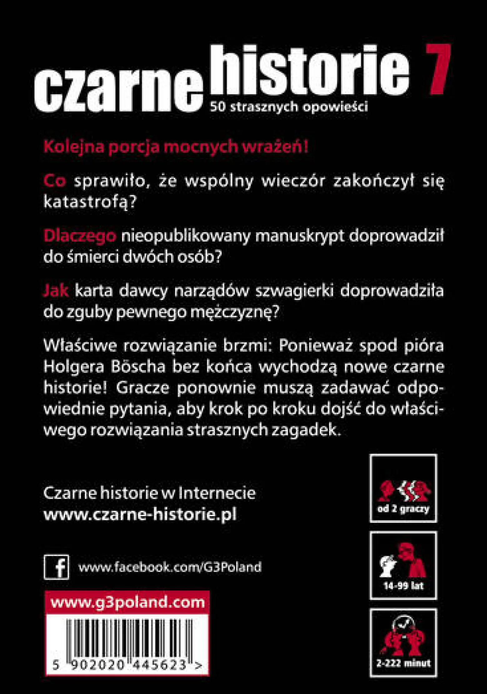 Czarne historie 4, 5, 7 i 8 (zestaw)