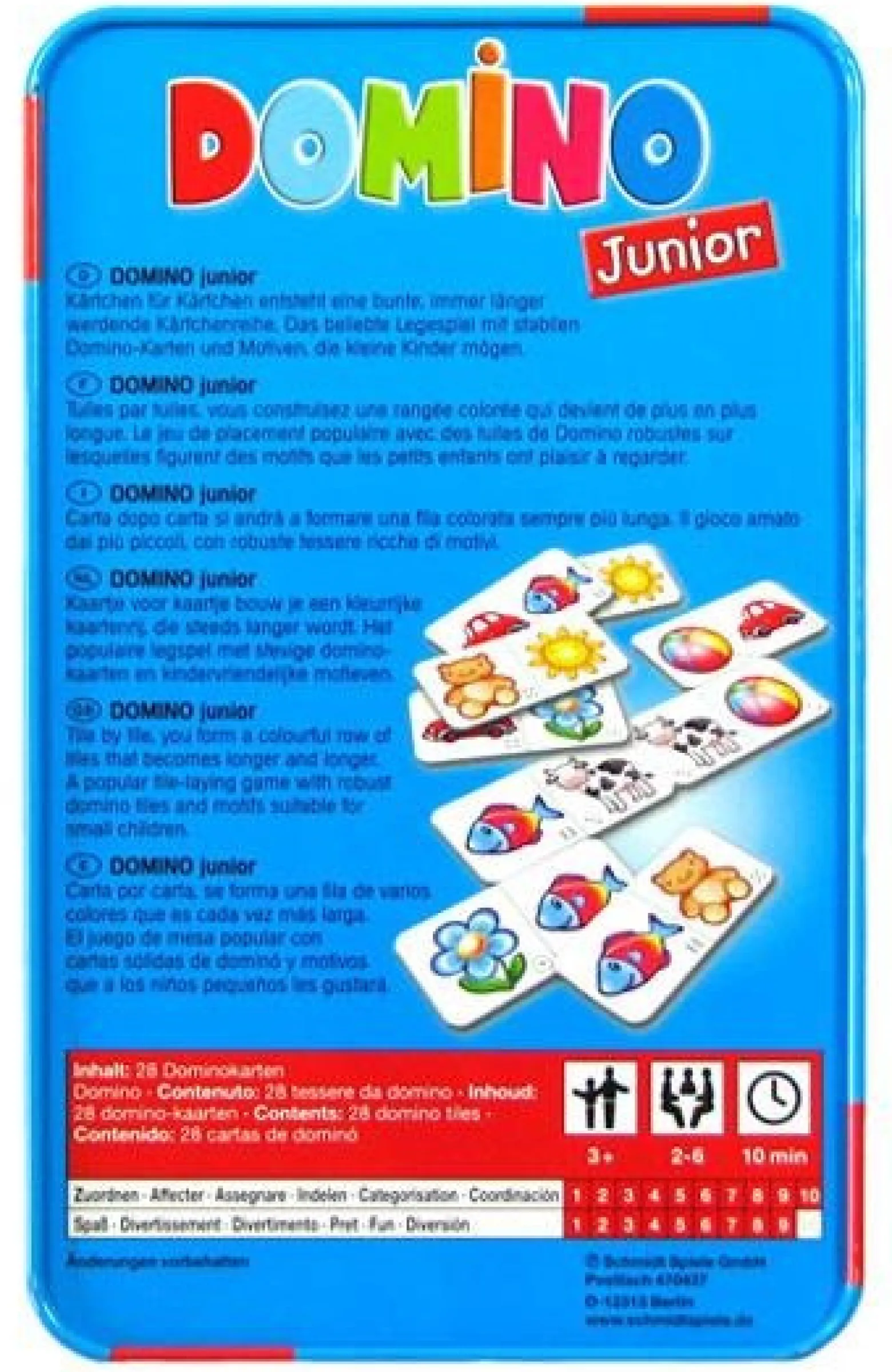 Domino Junior (w metalowej puszce)