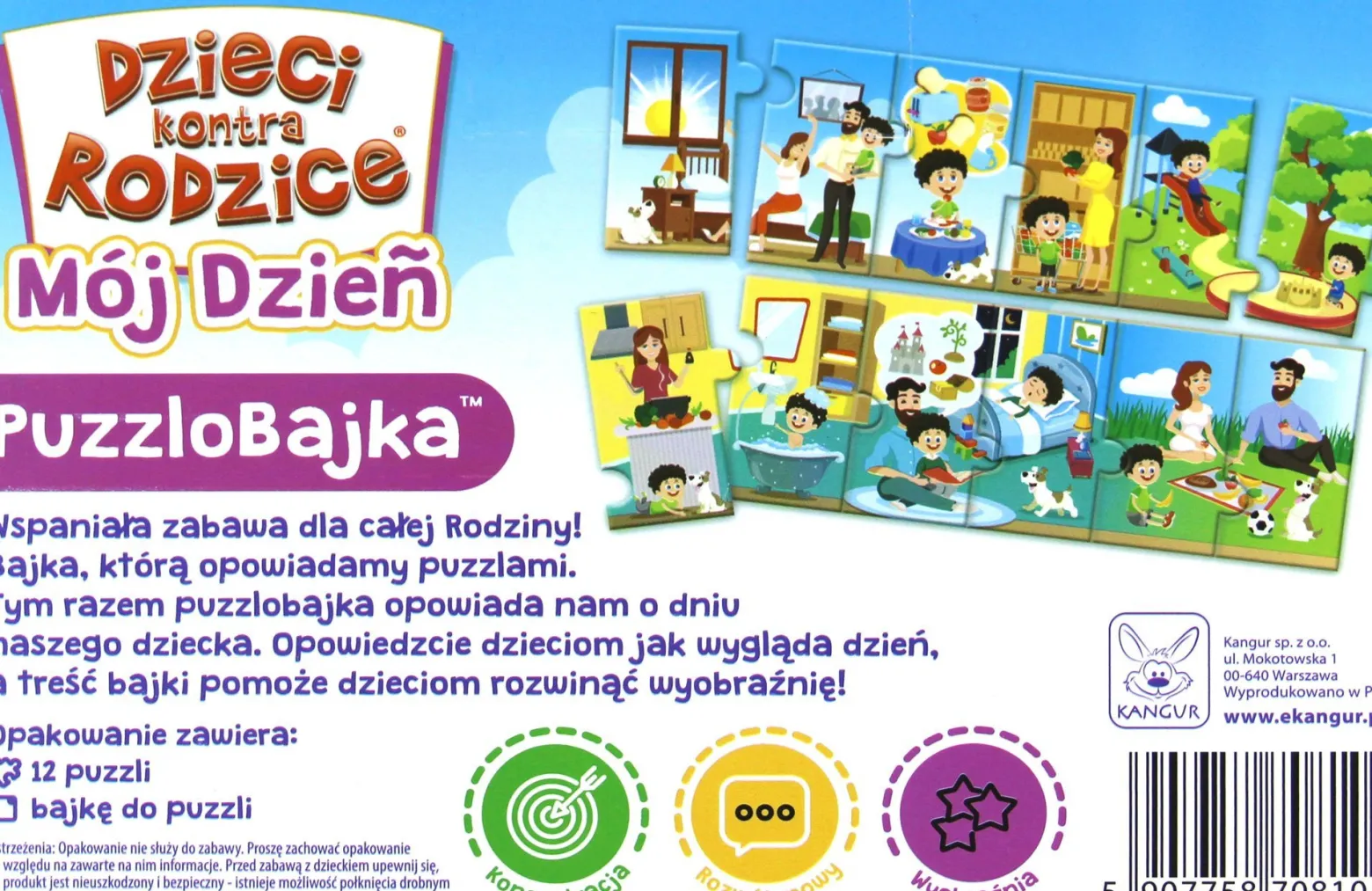 Dzieci kontra Rodzice - Mój dzień (puzzlobajka)