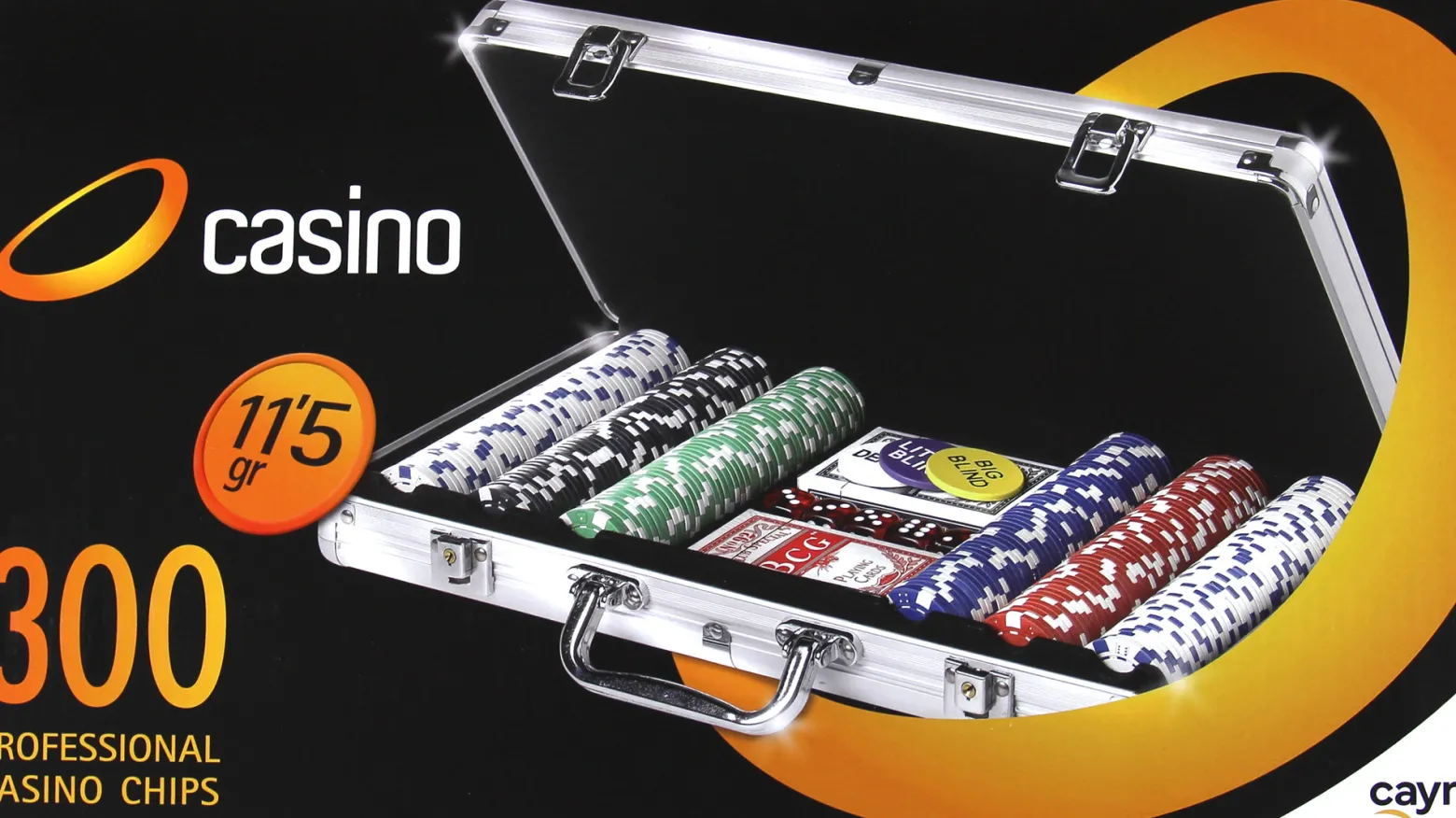 Żetony pokerowe 300 szt. 11.5 g (DR-300)