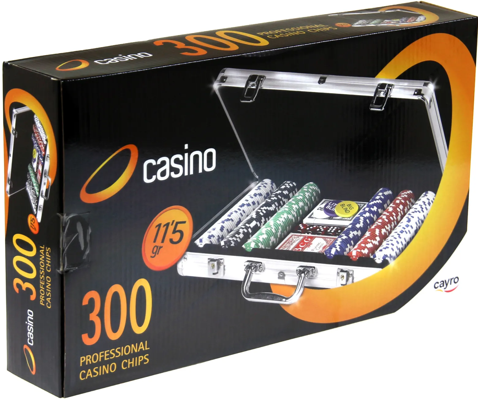 Żetony pokerowe 300 szt. 11.5 g (DR-300)