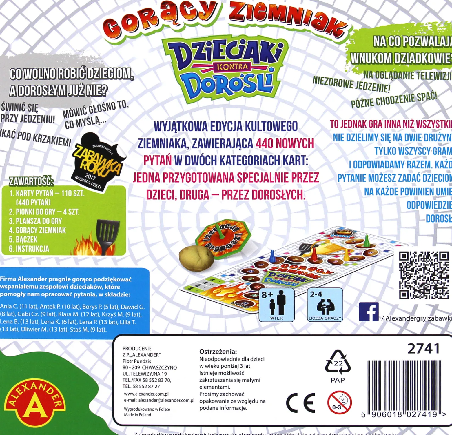 Gorący ziemniak: Dzieciaki kontra dorośli