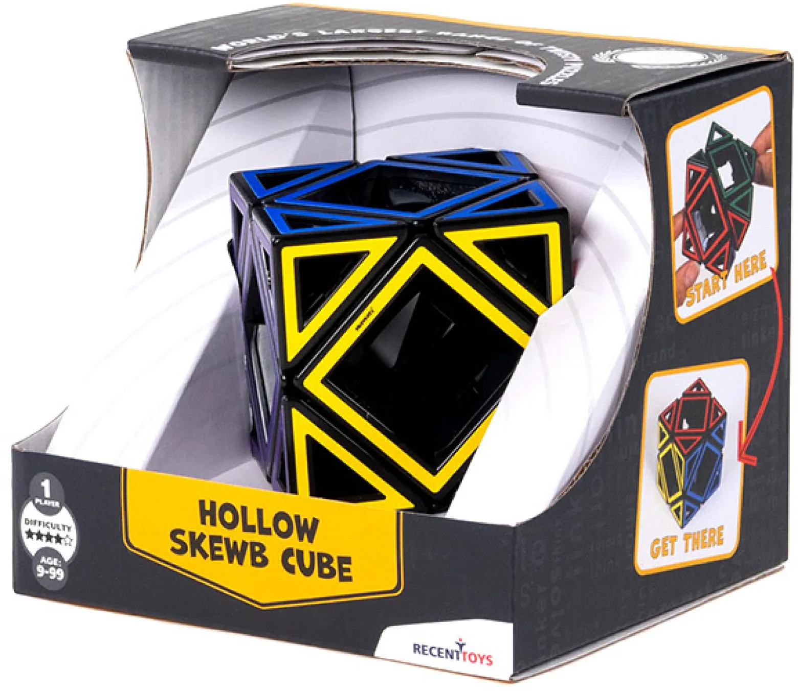 Hollow Skewb Cube - łamigłówka Recent Toys - poziom 4/5