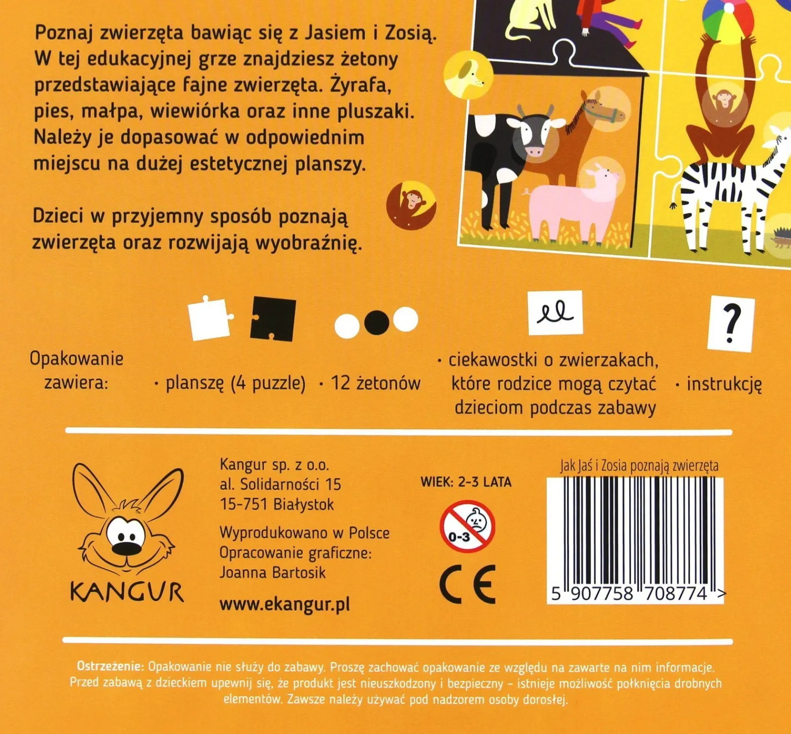 Jak Jaś i Zosia poznają zwierzęta