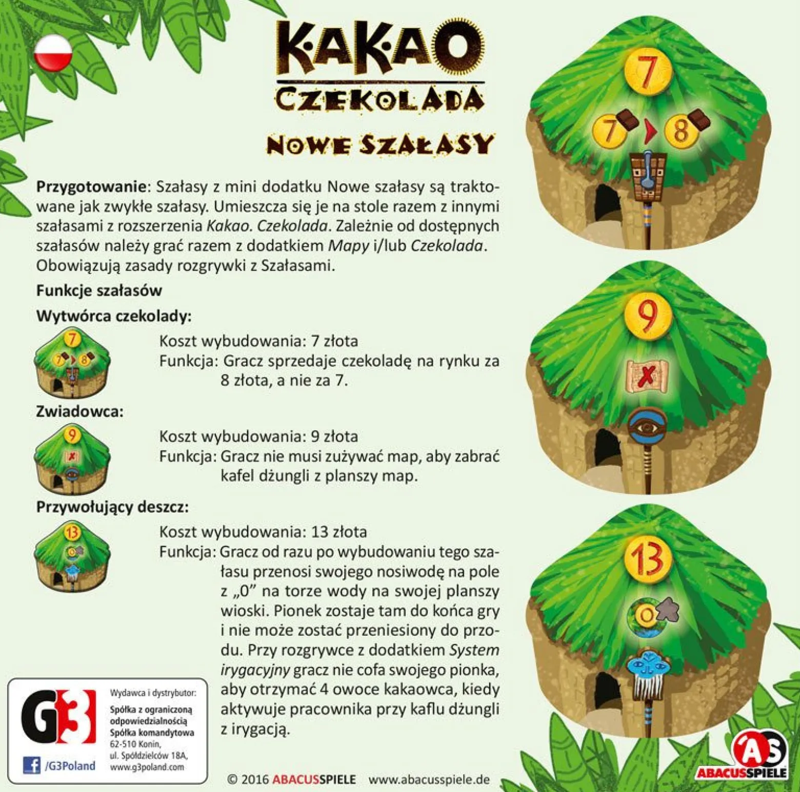 Kakao - dodatek Nowe szałasy