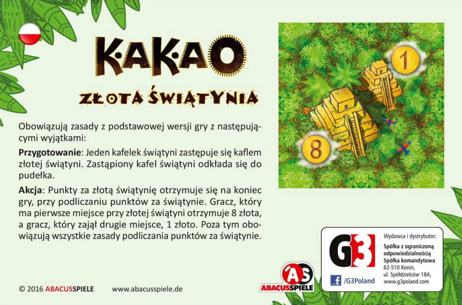 Kakao - dodatek Złota świątynia