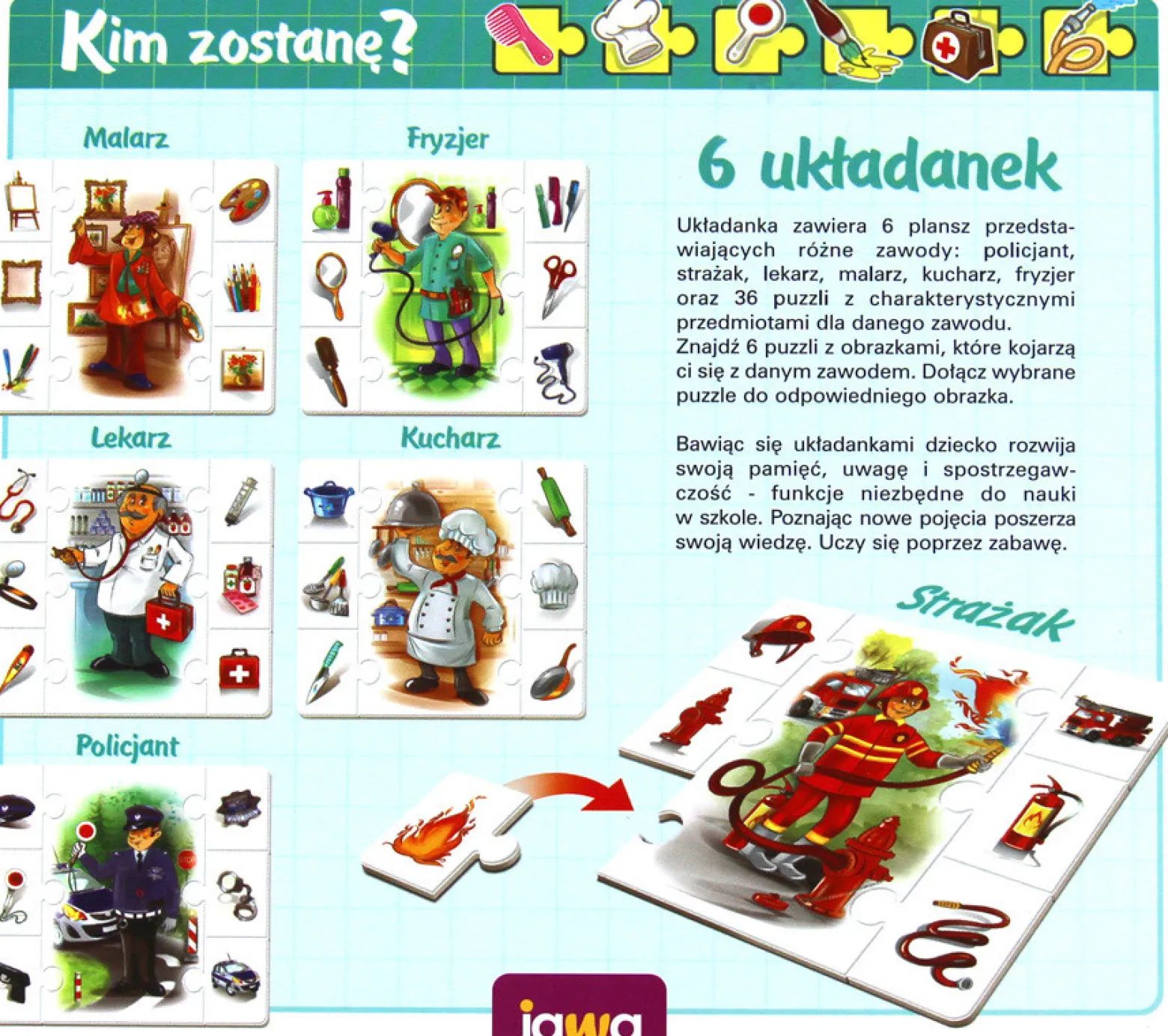 Kim zostanę? - układanka edukacyjna