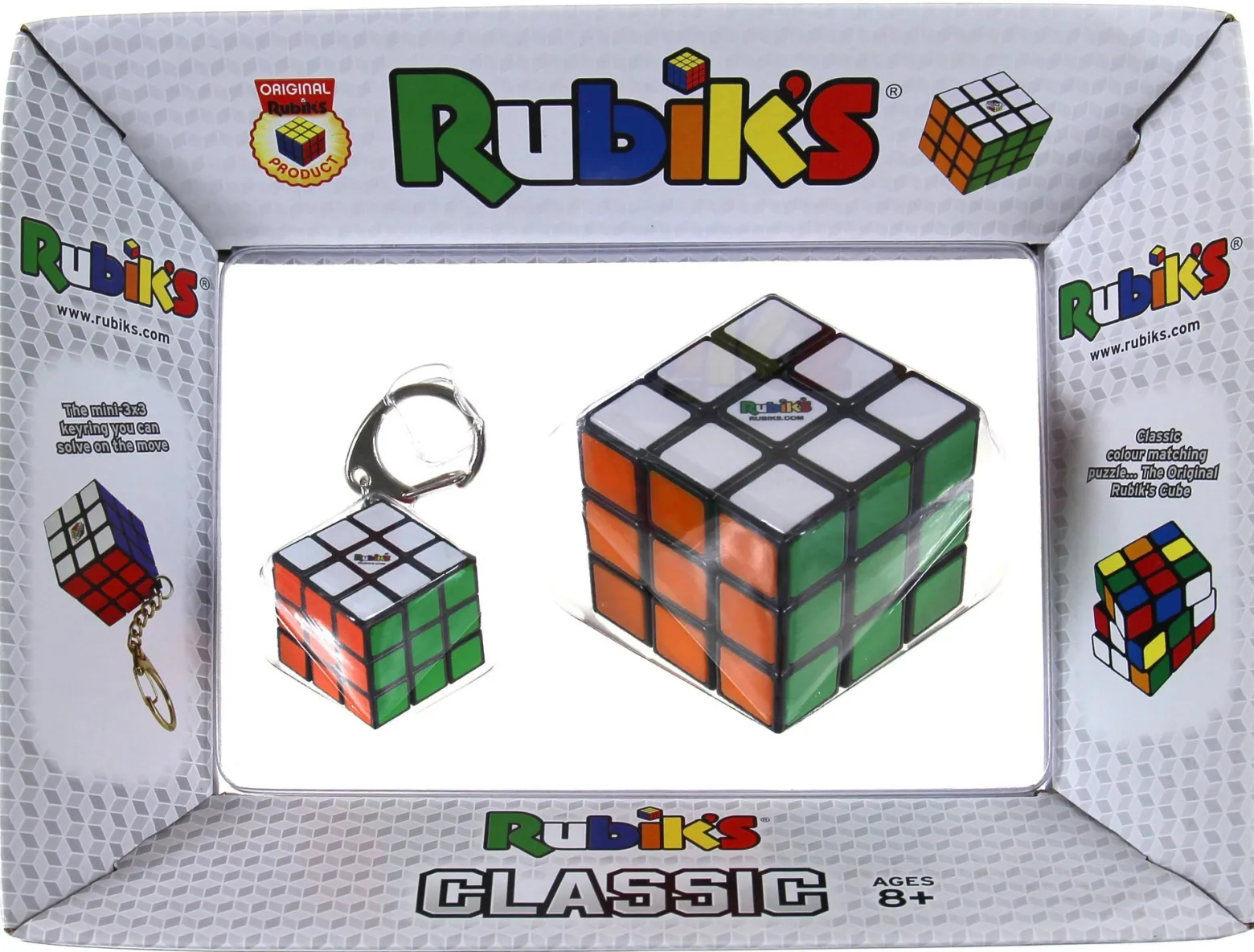 Kostka Rubika - Zestaw 3x3x3 + brelok 3x3x3 (Classic)