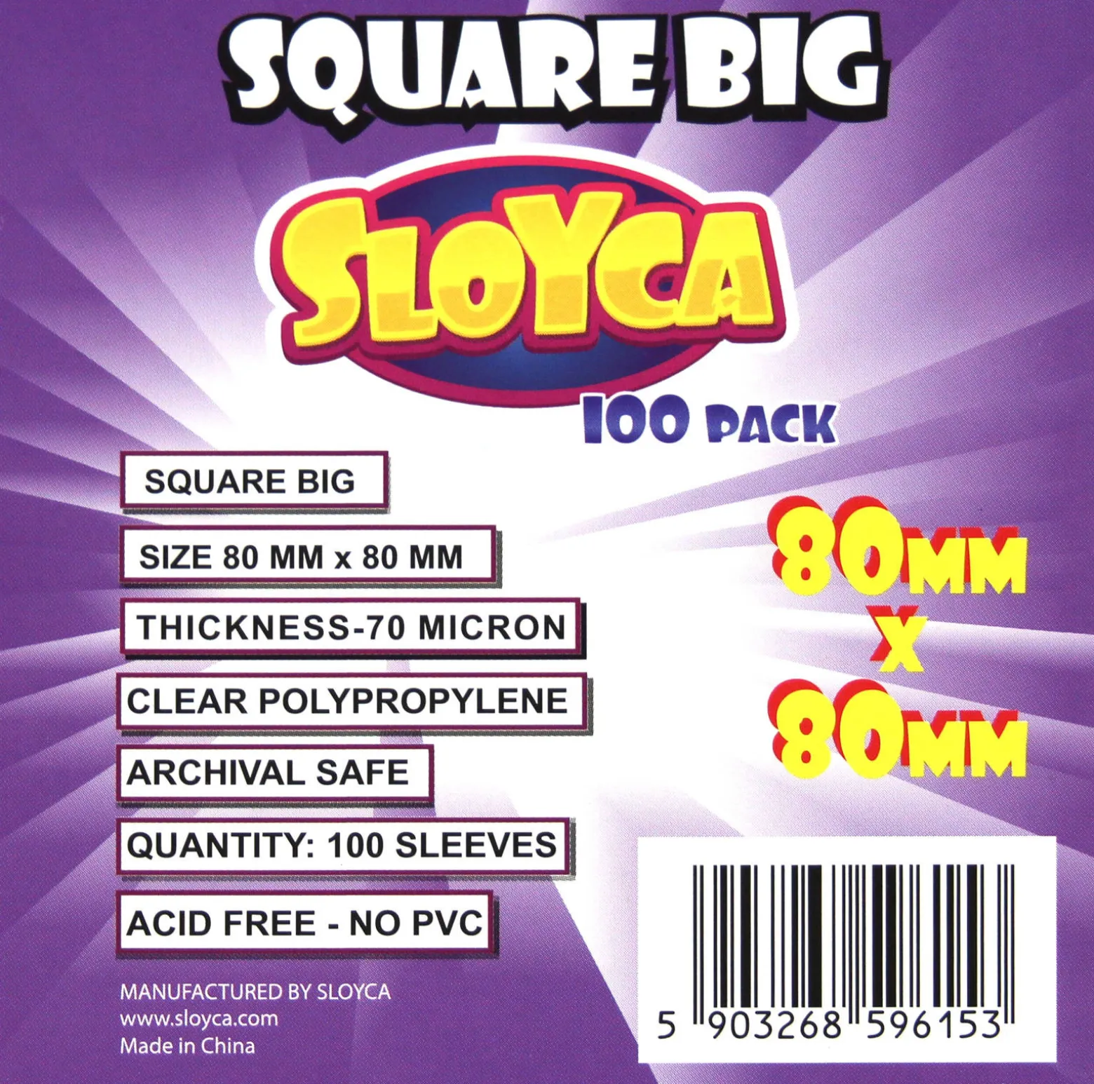 Koszulki na karty - Square Big (80x80 mm) - 100 szt.