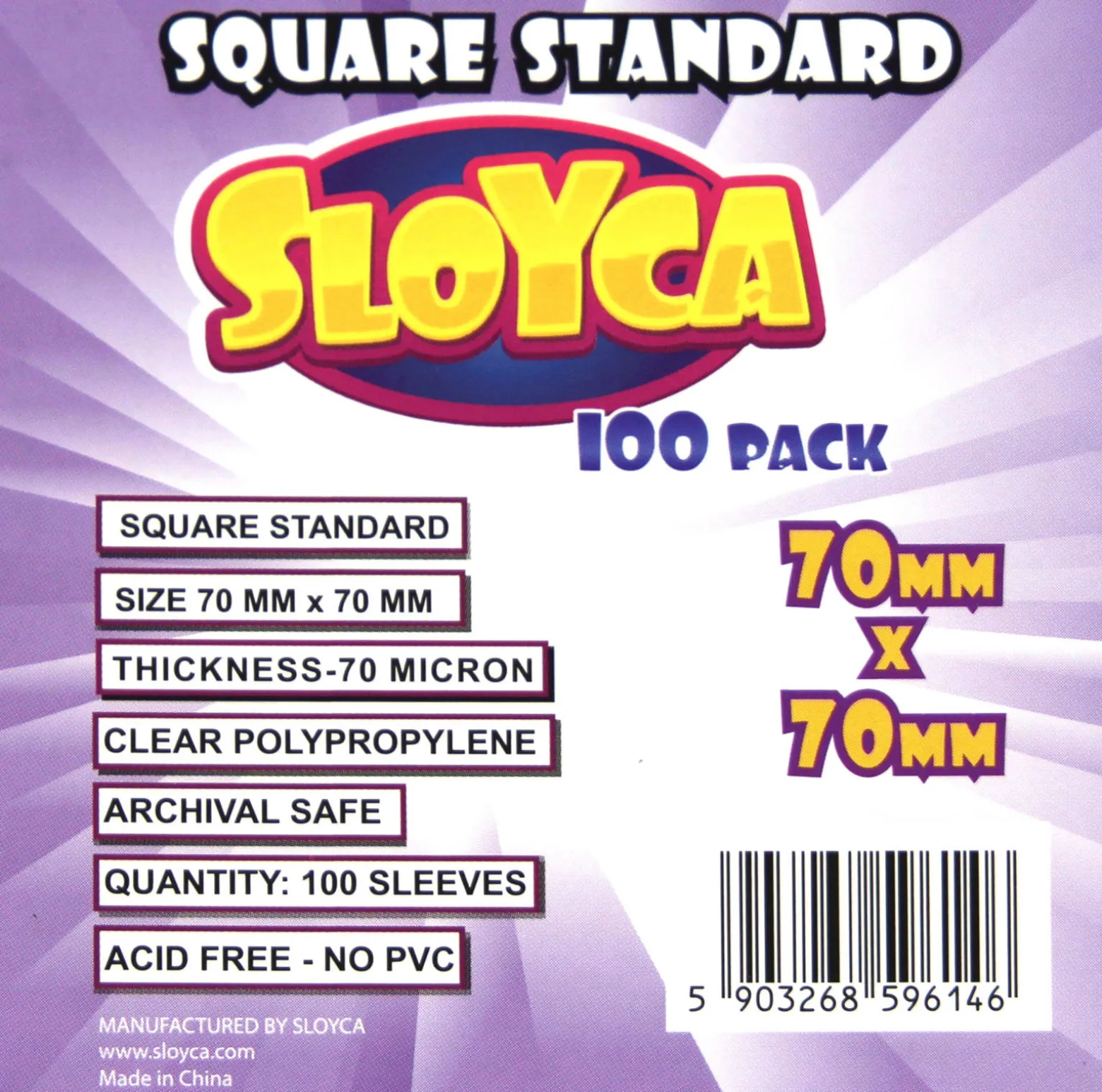 Koszulki na karty - Square Standard (70x70 mm) - 100 szt.
