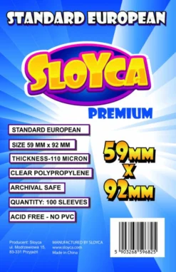 Koszulki na karty - Standard European Premium (59x92 mm) - 100 szt.