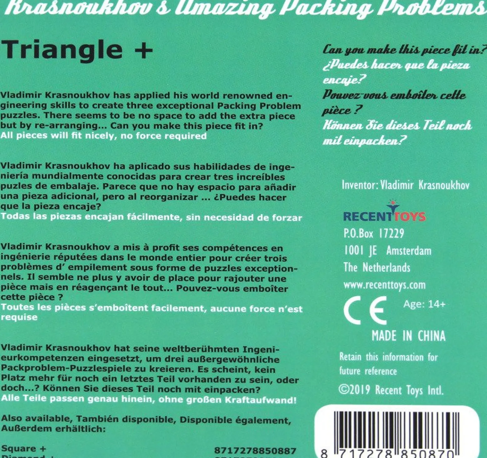 Krasnoukhov's Triangle - łamigłówka Recent Toys