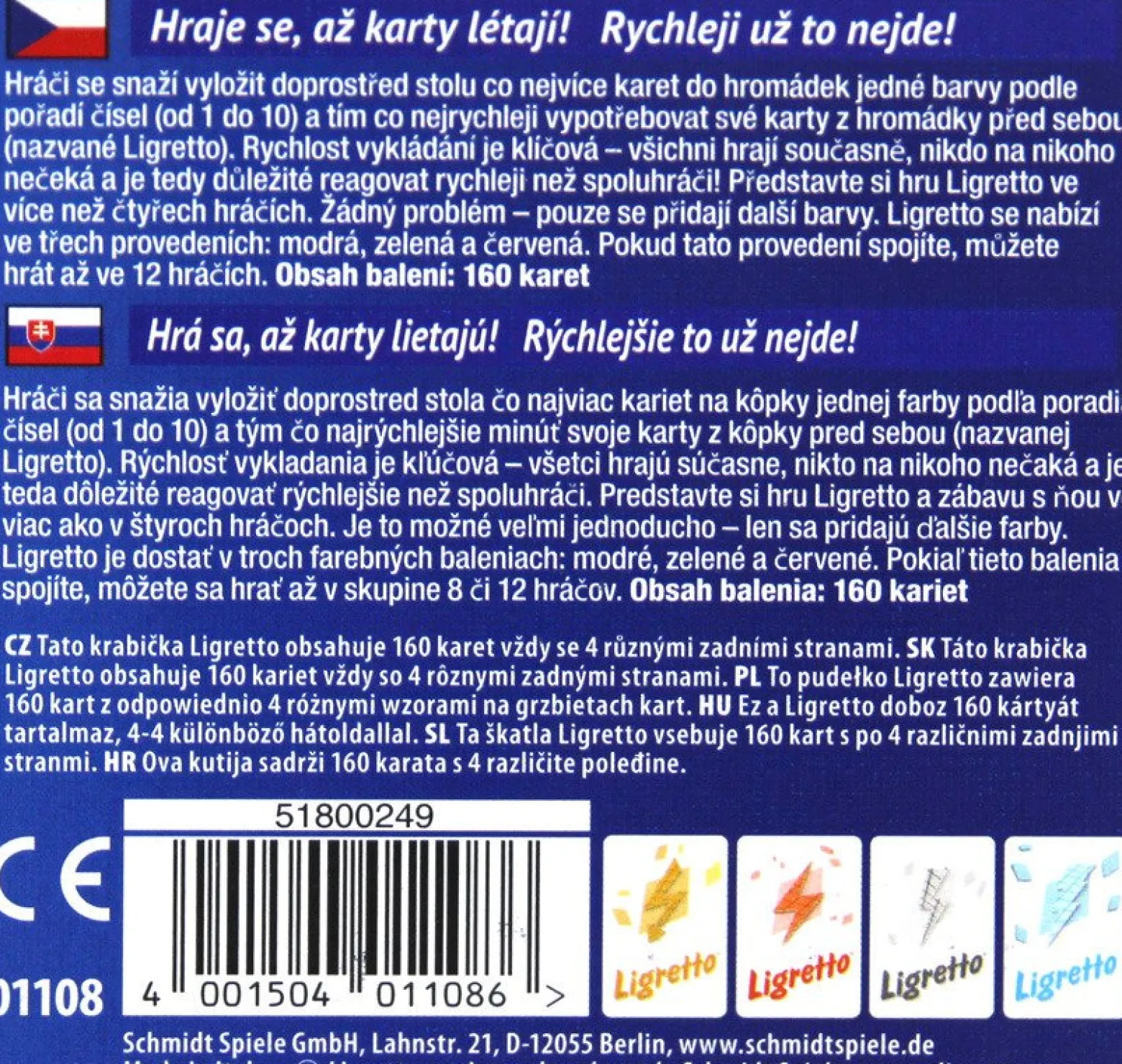 Ligretto w niebieskim pudełku (edycja polska)