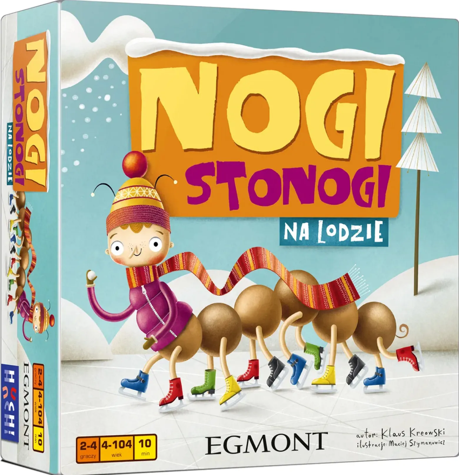 Nogi stonogi na lodzie