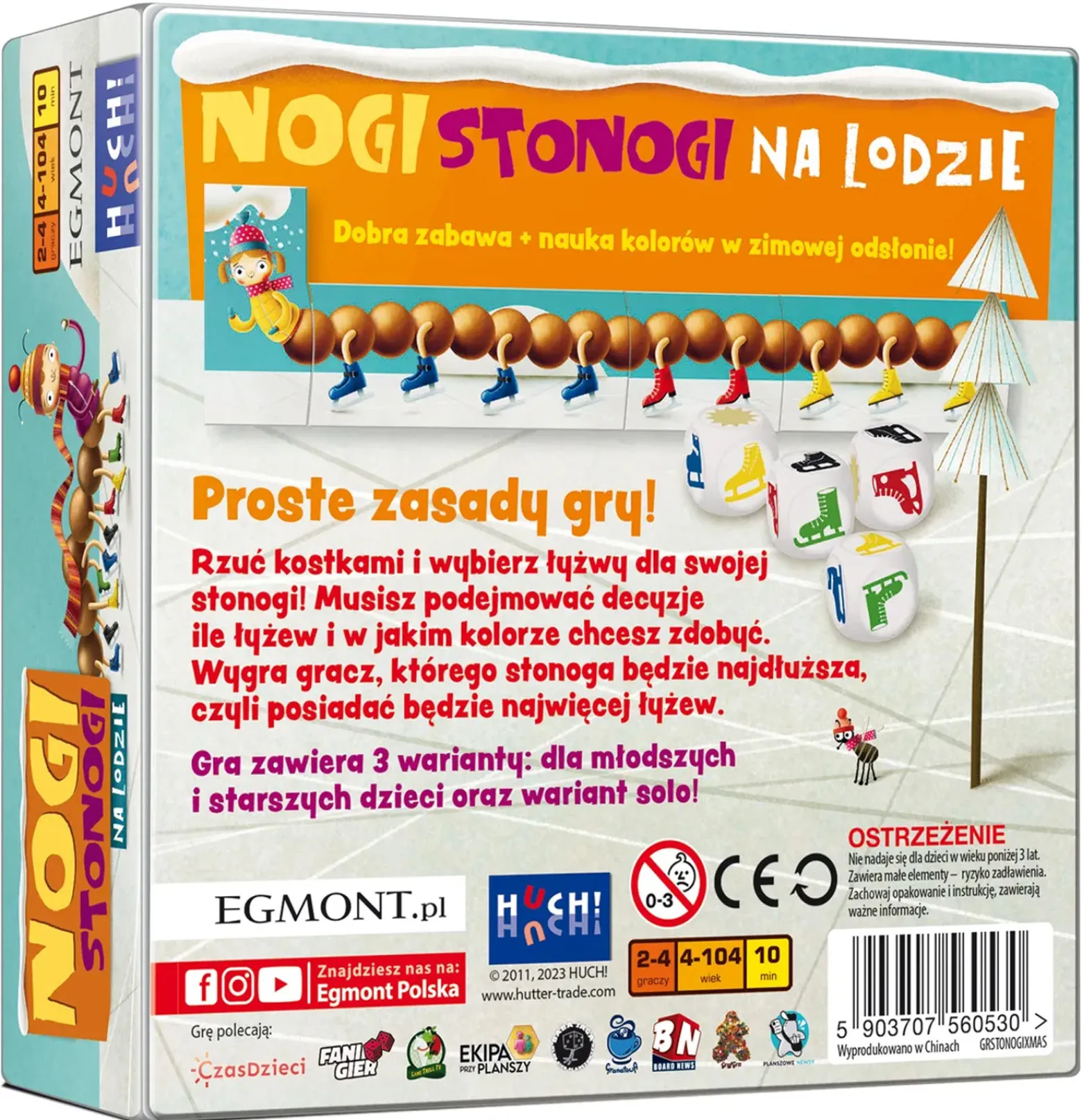 Nogi stonogi na lodzie