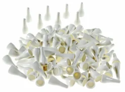 Pionki do gry plastik zwykłe - białe - 100 szt.