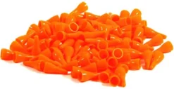 Pionki do gry plastik zwykłe - pomarańczowe - 100 szt.