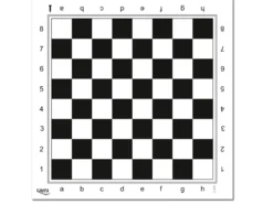 Plastikowa plansza do gry w Szachy 45x45 cm (T-90/2)