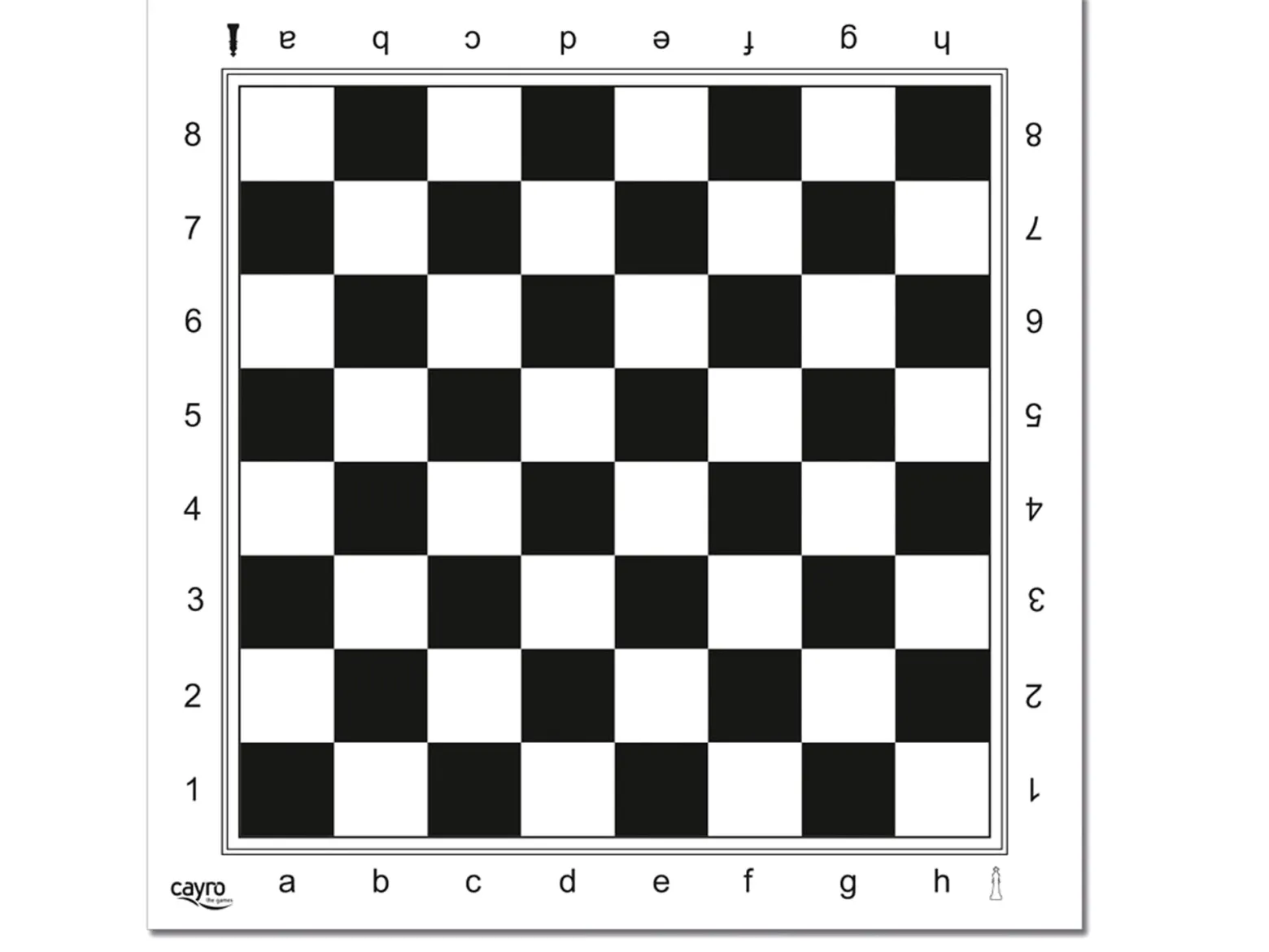 Plastikowa plansza do gry w Szachy 45x45 cm (T-90/2)