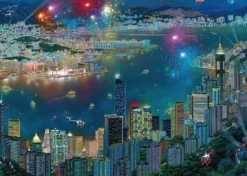PQ Puzzle 1000 el. ALEXANDER CHEN Fajerwerki nad Hongkongiem