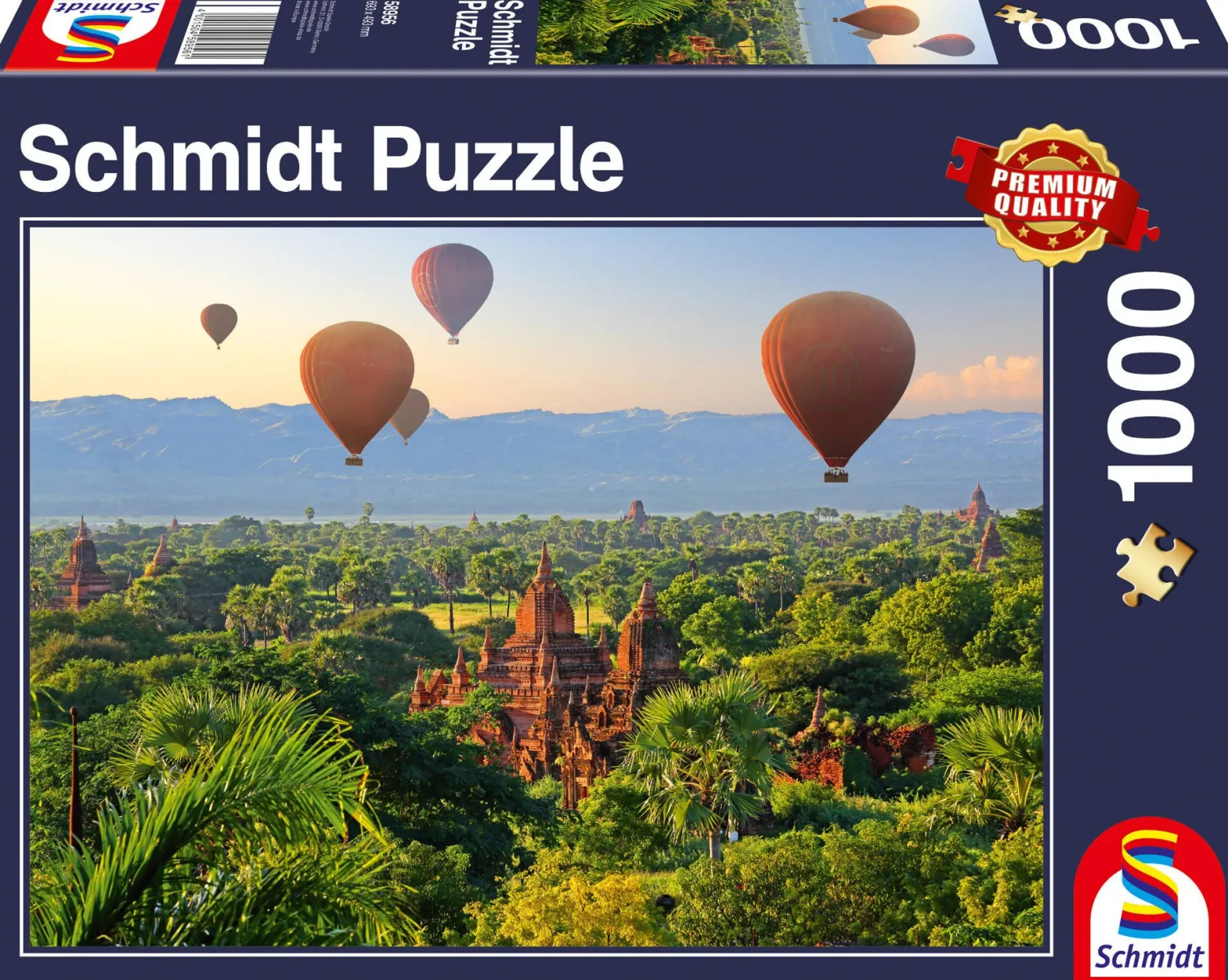 PQ Puzzle 1000 el. Balony nad Mandalaj / Mjanma
