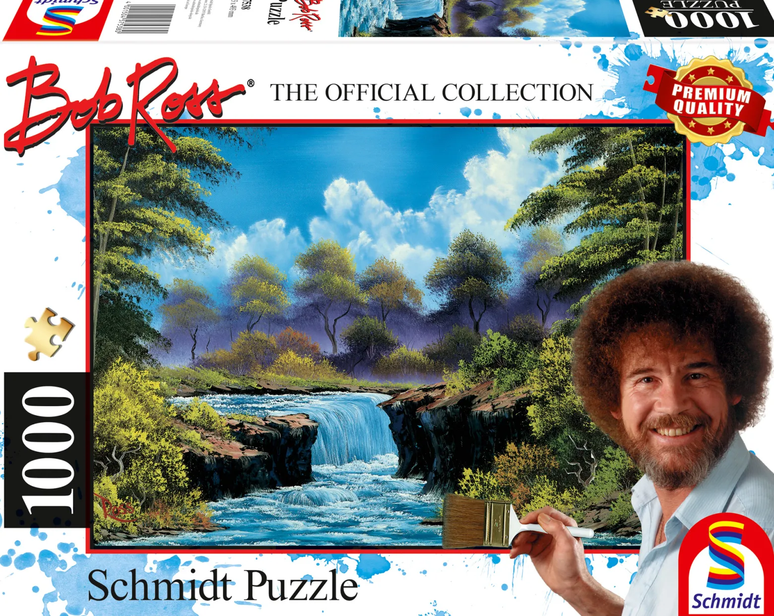 PQ Puzzle 1000 el. BOB ROSS Wodospad w dolinie