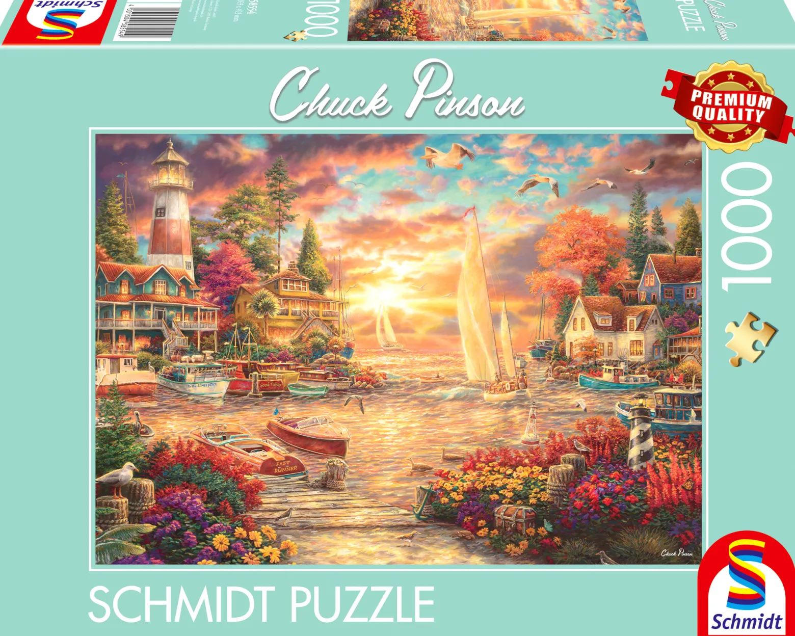 PQ Puzzle 1000 el. CHUCK PINSON Poranek nad jeziorem
