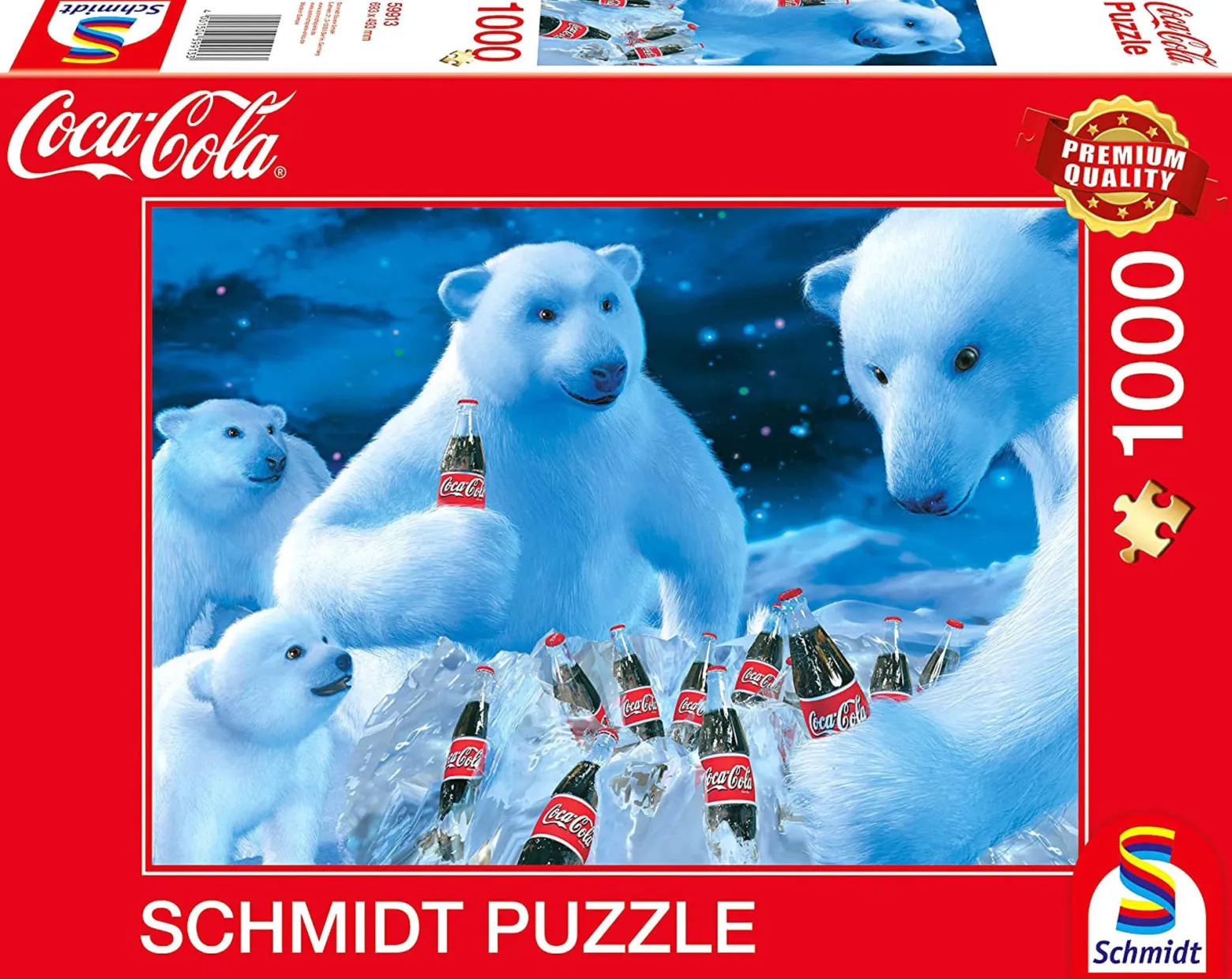 PQ Puzzle 1000 el. COCA-COLA Niedźwiedzie polarne