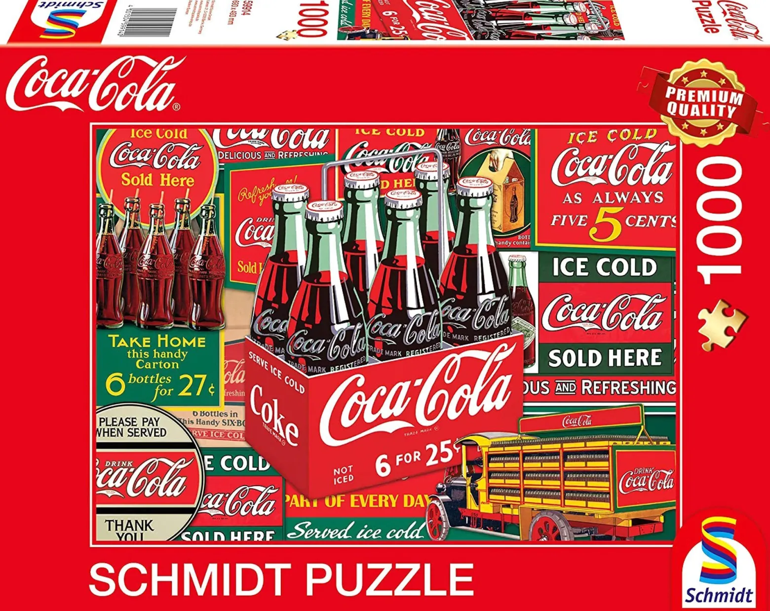 PQ Puzzle 1000 el. COCA-COLA Tradycja