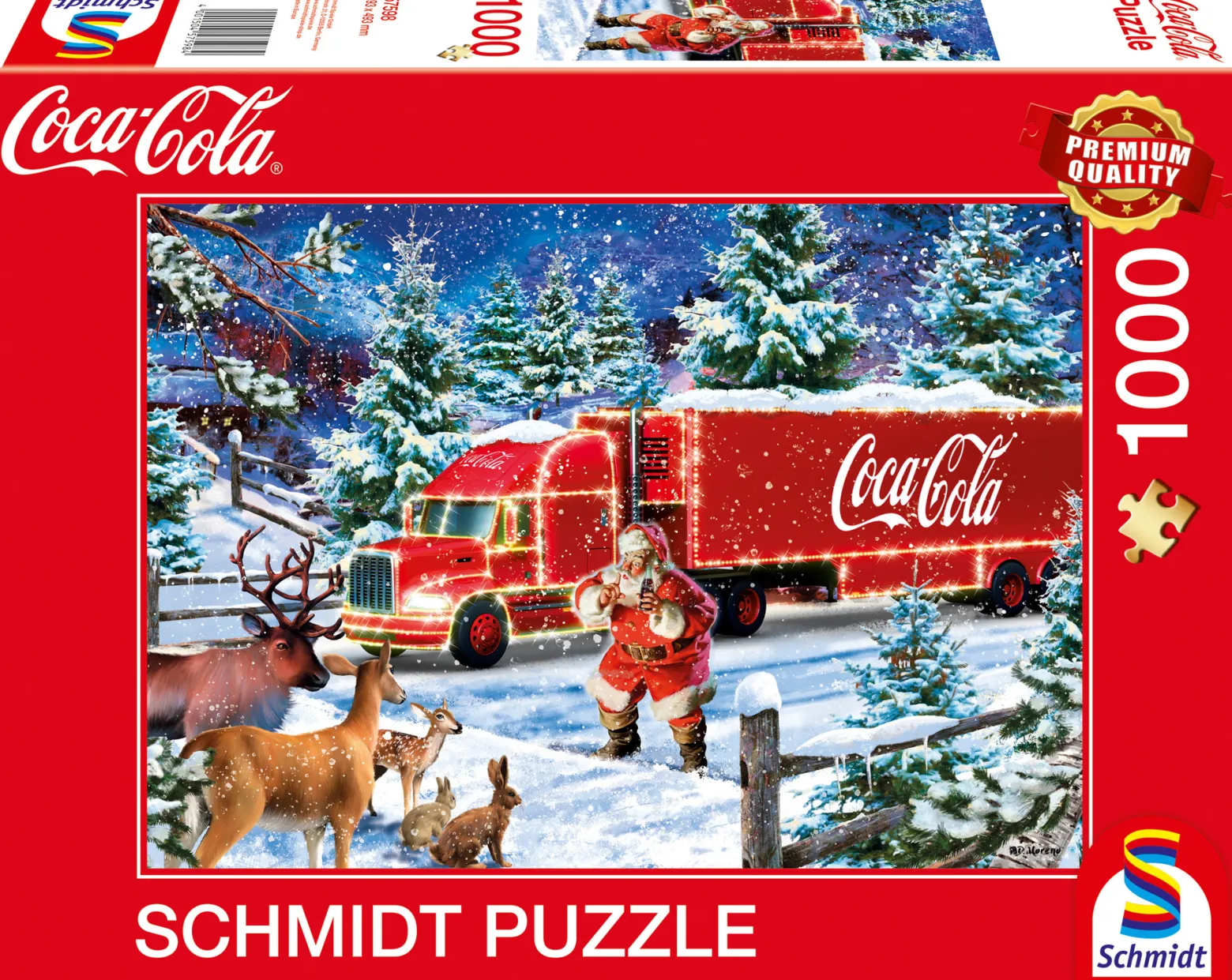 PQ Puzzle 1000 el. COCA-COLA Świąteczna ciężarówka