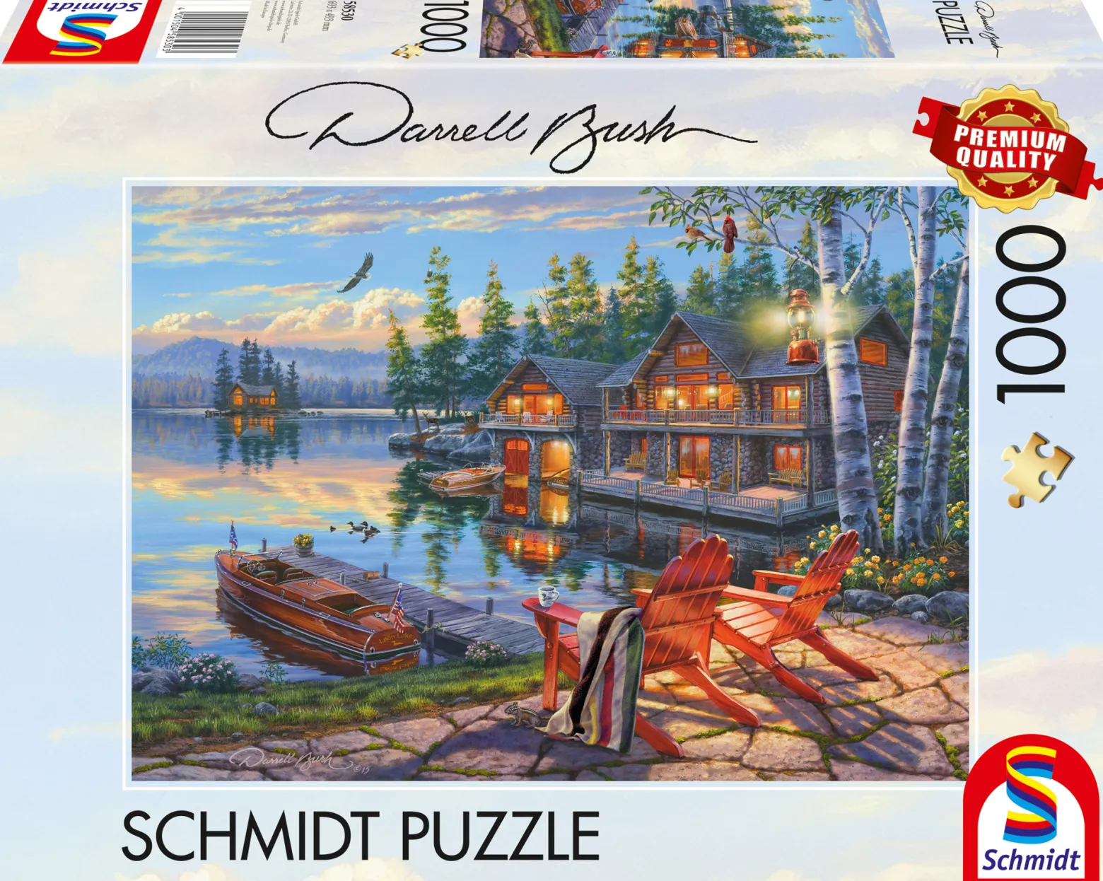 PQ Puzzle 1000 el. DARREL BUSH Jezioro Loon / USA