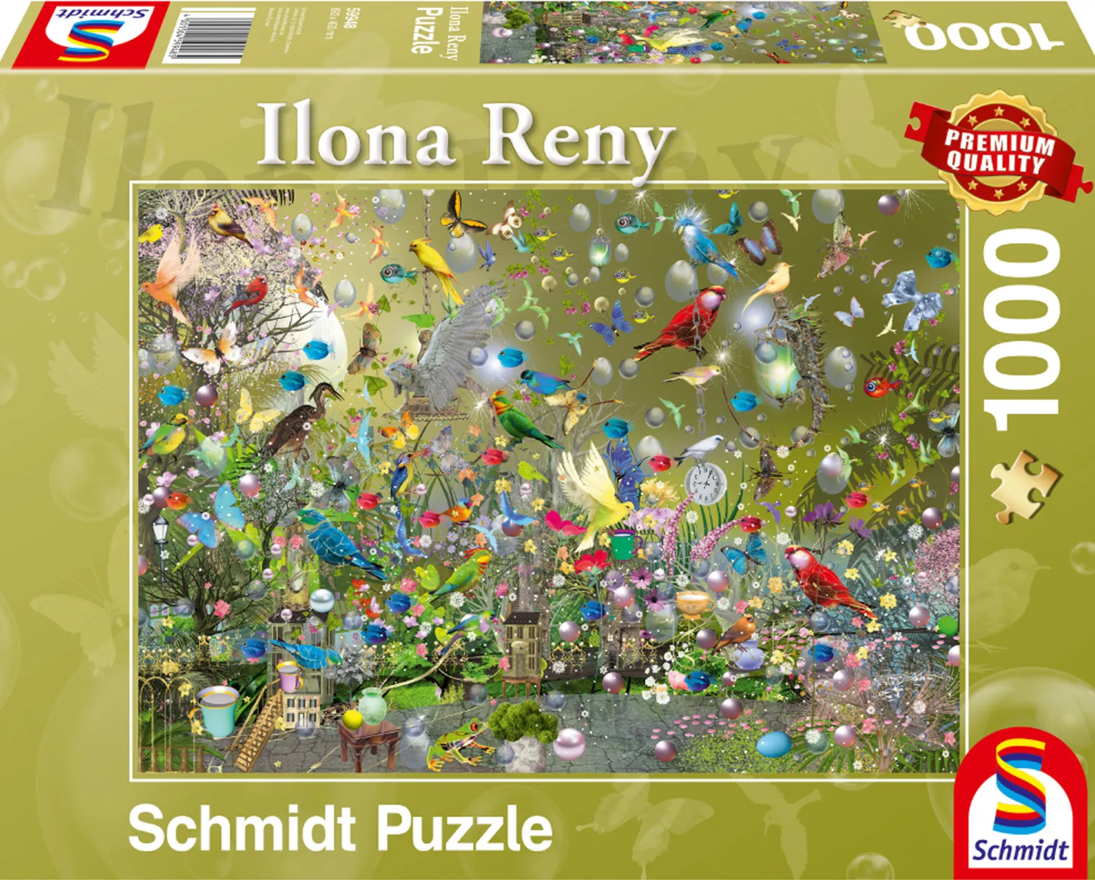PQ Puzzle 1000 el. ILONA RENY Papugi w dżungli