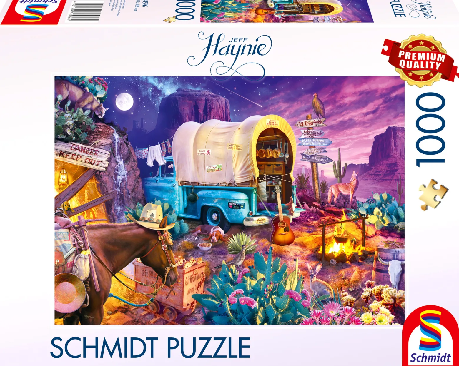 PQ Puzzle 1000 el. JEFF HAYNIE Biwak na Dzikim Zachodzie