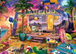 PQ Puzzle 1000 el. JEFF HAYNIE Mobilny domek przy plaży